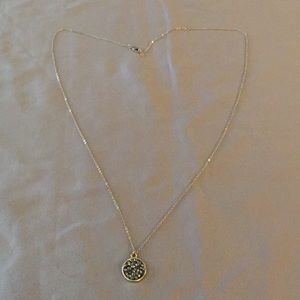 Gem stone charm pendant necklace